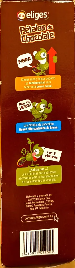 Pétalos de chocolate 500g lado 2.webp