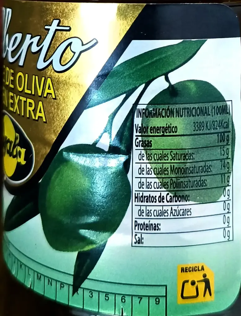 Aceite de oliva virgen extra Ayala 1L lado 1.webp