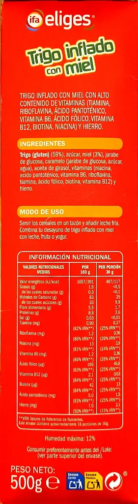 Trigo inflado con miel 500g lado 2.webp