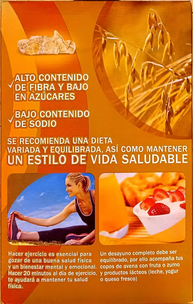 Copos de avena Eliges 500g trasera.webp